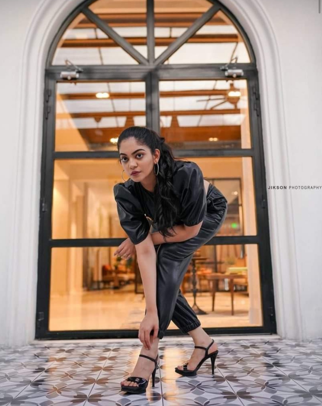 Ahaana Krishna black dress