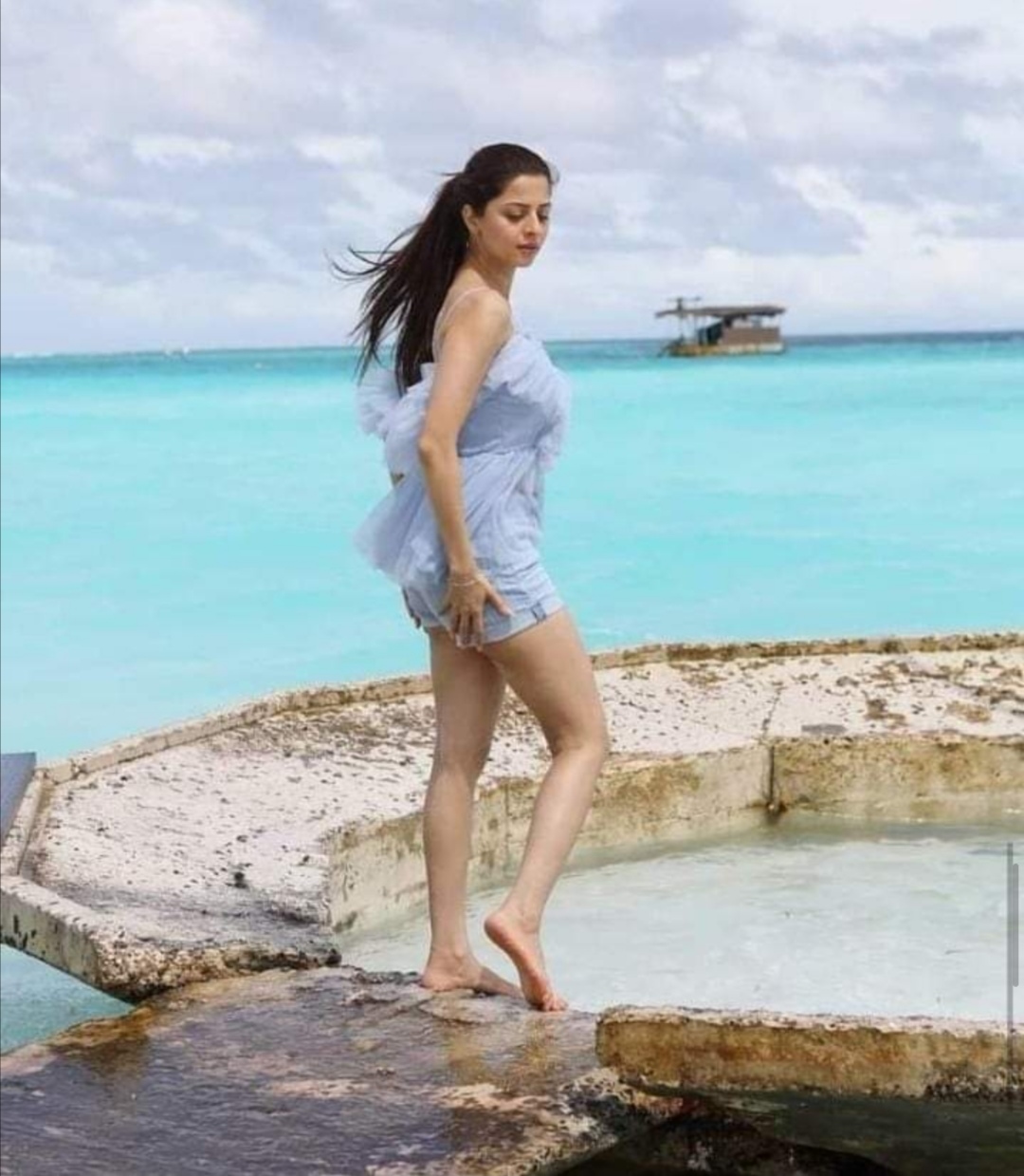 Vedhika Kumar Beach Side Photography 