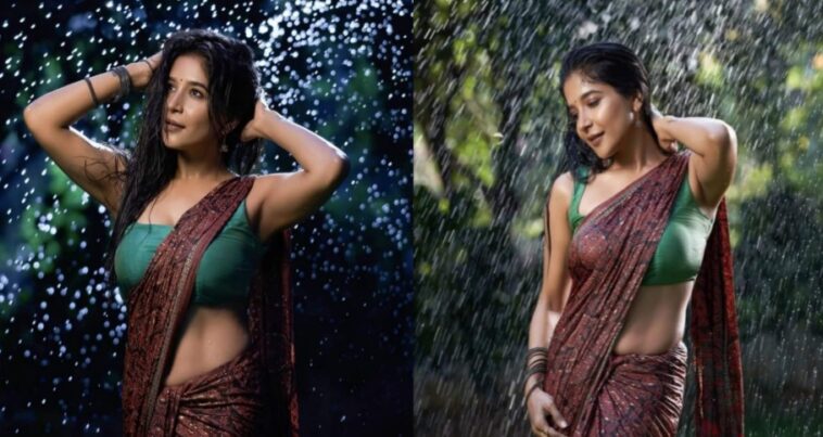 sakshi agarwal saree