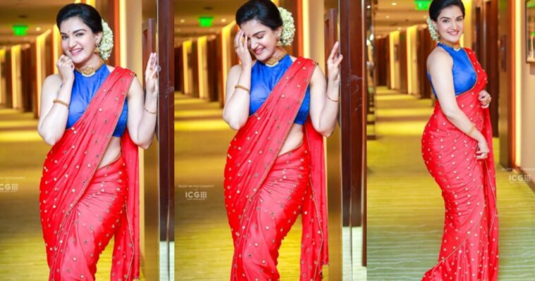 honey rose saree