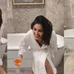 samyuktha menon bathroom dress