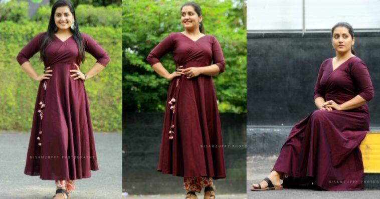 sarayu mohan meroon dress