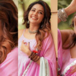 mahima nambiar in pink churidar