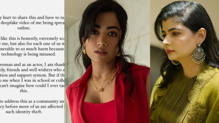 Rashmika is truly upset about the dangers posed by 'deepfake' technology, and Chinmayi has reacted to it