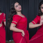 Kalyani's stunning dance in a stylish red saree! Video.