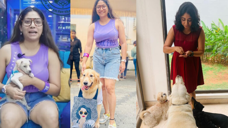 Singer Abhaya Hiranmayi introduces her pet dogs