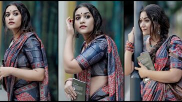 Parvathy R. Krishna's black saree pictures