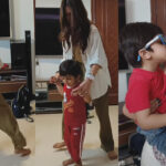 The star son is taking cute steps with Nazriya.