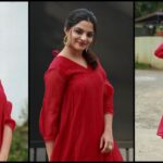 Pictures of Nikhila Vimal in her new red look.