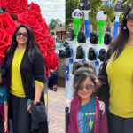 Kavya Madhavan traveled the world with her daughter for New Year.